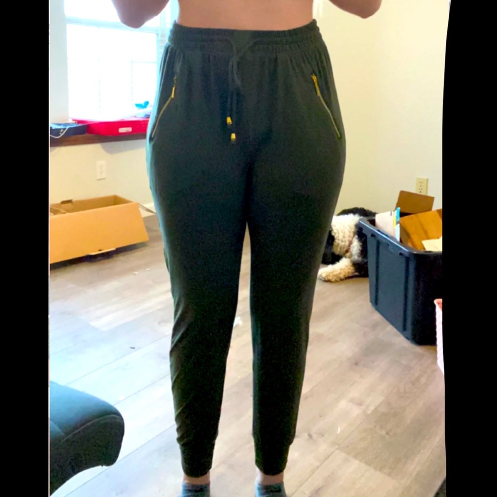 green joggers
